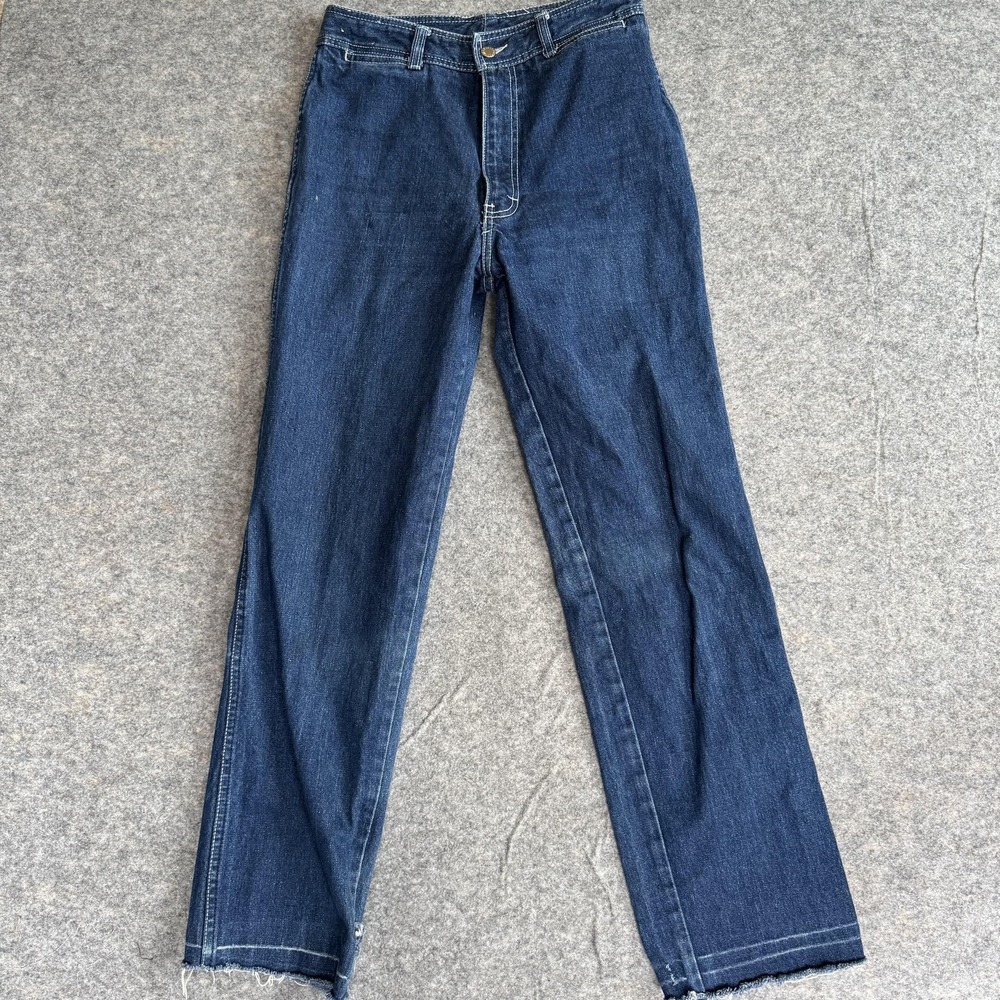 Vtg.‎ Jordache Women's Jeans 32x30 (28x30) Straight Leg Distressed Raw Hem 90s